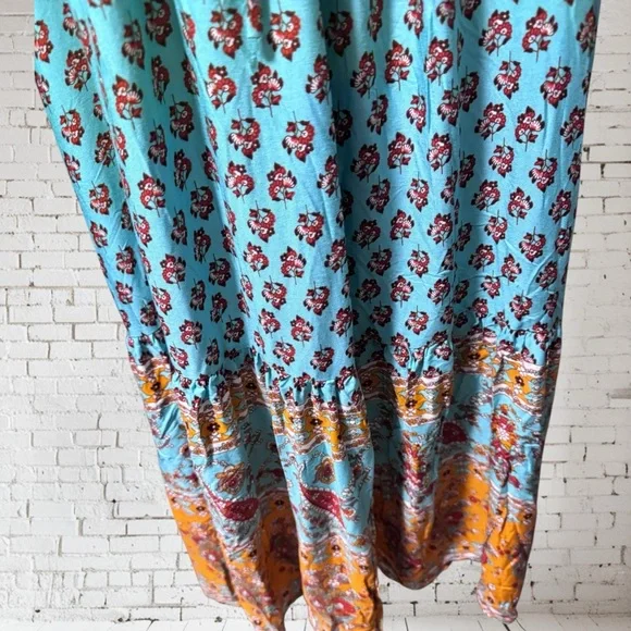 Cupshe Boho Dress Sz L NWT | Rayon Flowy Summer Festival Style - Picture 4 of 6
